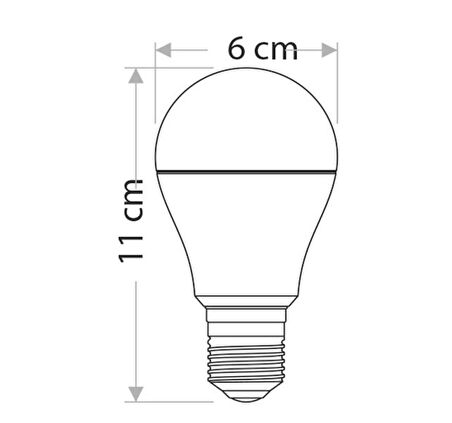 Cata 12 Watt Sensörlü Led Ampul CT-4259 Beyaz Işık