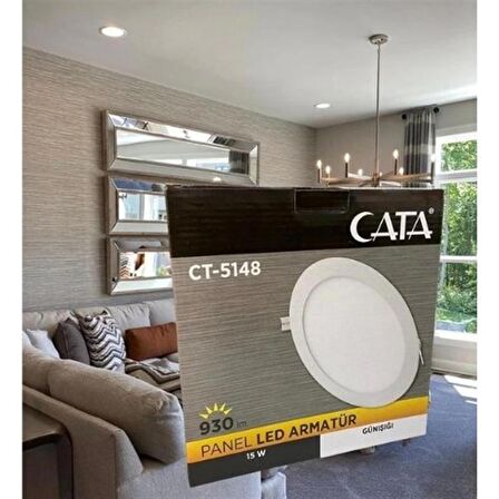 Cata 15W Sıva Altı Led Panel Spot 3000K Gün Işığı - Alüminyum Kasa