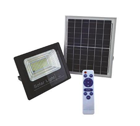 100W Kumandalı  Led Solar Projektör CT-4648 Cata