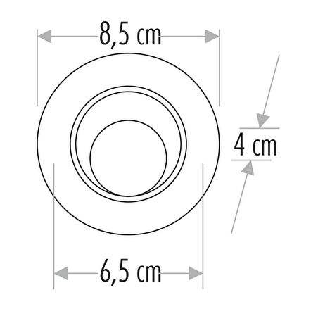 Cata 8W Safir Led Armatür CT-5256 Günışığı