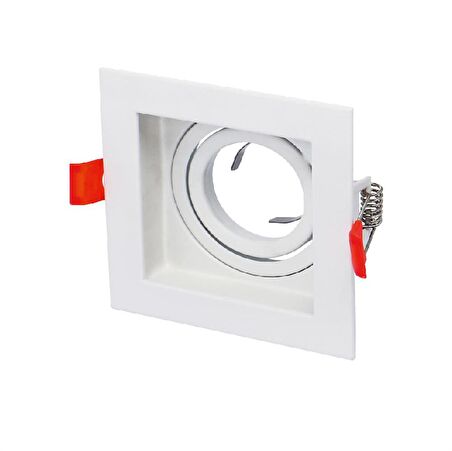 Cata Ct-5230 Pars Kare Spot Beyaz Kasa Gu10