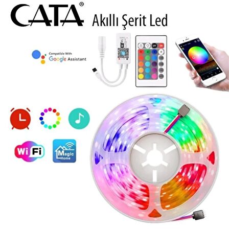 Cata Ct-4030 Akıllı Rgb Led Şerit 18W 120Lm MTE0291