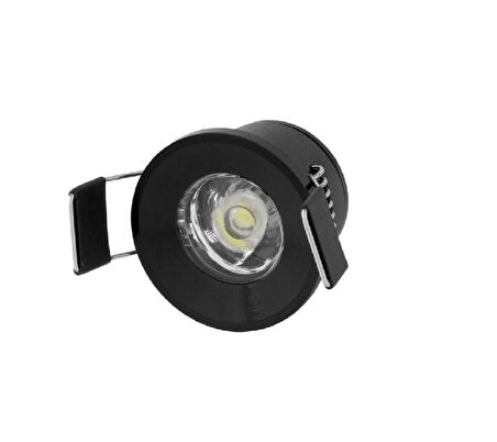 CATA 1,5W GÜNIŞIĞI LEDLİ YILDIZ SPOT (SİYAH KASA)