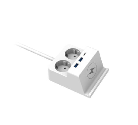 CATA CT-3003 Yunus Akım Korumalı 2'li Grup Priz (3 USB Hızlı Şarj)
