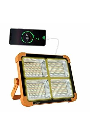 Cata Portatif Solar 200W Led Projektör Çakar Modlu 6400k+4000k+3200k  CT-4698