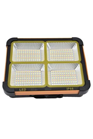 Cata Portatif Solar 200W Led Projektör Çakar Modlu 6400k+4000k+3200k  CT-4698