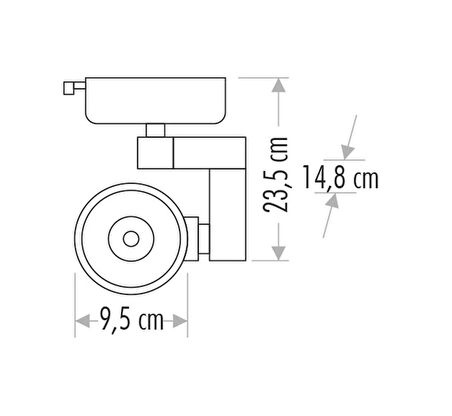 CATA CT 5333 BABİL LED Serisi 30W Beyaz Ray Spot Günışığı