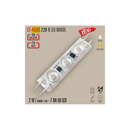CATA Modül Led 220V 2W Günışığı