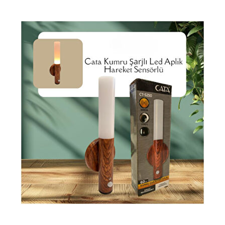 Cata CT-5250 1W Kumru Sensörlü Led Aplik 3200 K