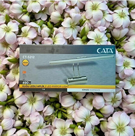 Cata Ct-5212 7 Watt Krom Kasa Günışığı Kuğu Led Banyo Ayna Tablo Üstü Aplik