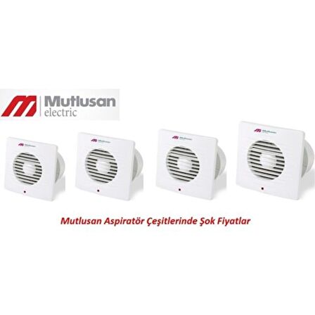 Mutlusan 001 111 000120 00 00, 120lik Banyo Tuvalet Havalandırma Fan Aspiratörü