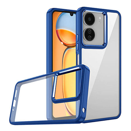 Xiaomi Poco C65 Kılıf Kamera Korumalı Mat Renkli Silikon