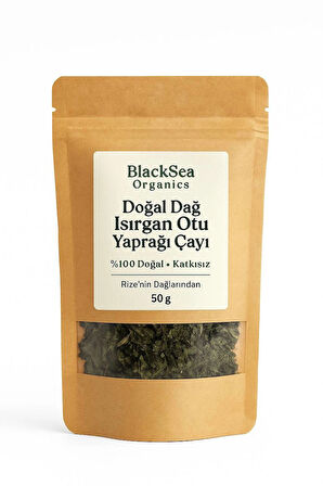 BlackSea Organics – Doğal Dağ Isırgan Otu Yaprağı Çayı (50 g) 