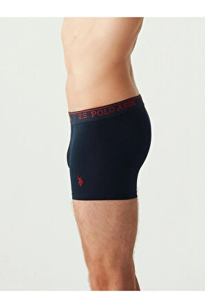 Pamuklu-Likralı Siyah-Antrasit-Lacivert Büyük Beden 3'lü Boxer