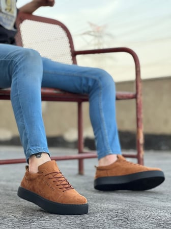 Yıldızdan Taba Süet (Siyah Taban) Bağcıklı Poli Taban Erkek Spor Ayakkabı