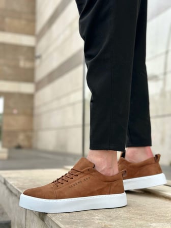 Yıldızdan Taba Süet (Beyaz Taban) Bağcıklı Poli Taban Erkek Spor Ayakkabı