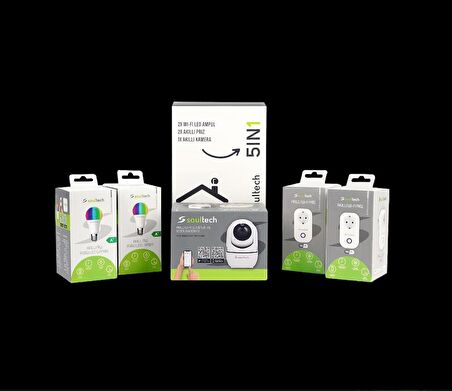 Soultech Akıllı Ev Ürünleri Paketi 5in1 - AEPAKET 