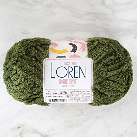 Loren Mery Yeşil El Örgü İpi - M415