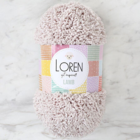 Loren Lamb Açık Bej El Örgü İpi - R055 - 34420