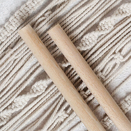 Loren Crafts 2 Adet 40 cm Makrome Çubuğu 20mm