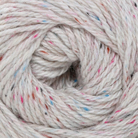La Mia Re-Tweed Krem Melanj El Örgü İpi - L155
