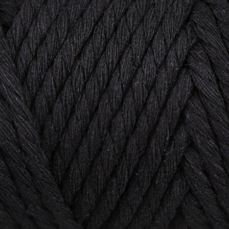 Loren Decor 3 Büküm Makrome İpi Siyah - L006