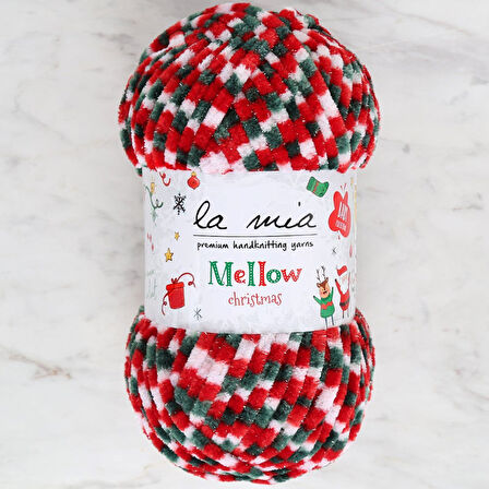 La Mia Mellow Christmas Gümüş simli El Örgü İpi -