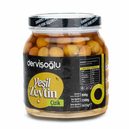 Çizik Yeşil Zeytin XL 900 Gr