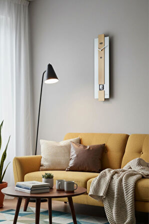 Regal Ultima Sarkaçlı Ahşap Modern Tasarım Duvar Saati