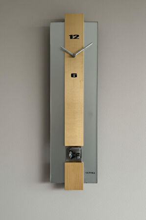 Regal Ultima Sarkaçlı Ahşap Modern Tasarım Duvar Saati