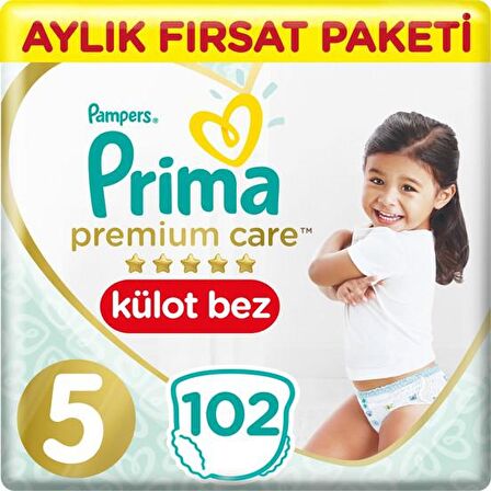 Prima Premium Care Külot Bebek Bezi 5 Beden 12-17 Kg 102'li