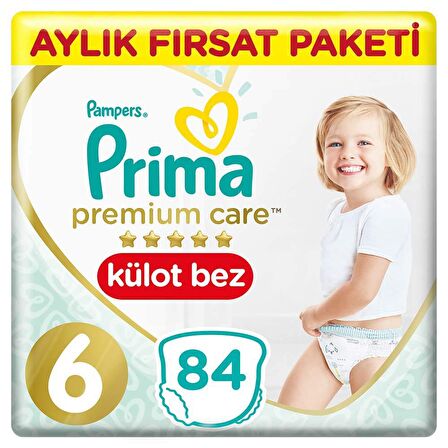 Prima Premium Care Külot Bebek Bezi 6 Beden 15+ Kg 84'lü