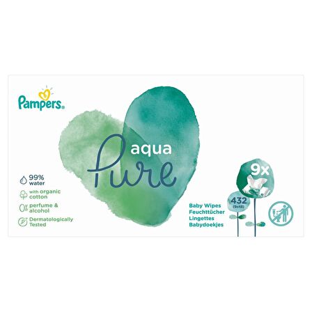 Pampers Aqua Pure Islak Havlu Tekli 672 (14X48Li)