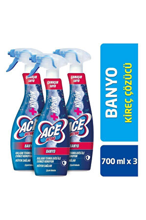 Ace Ultra Çamaşır Suyu Köpük Banyo Çiçek Kokulu 700 Ml X 3 Adet