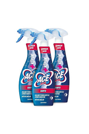 Ace Ultra Çamaşır Suyu Köpük Banyo Çiçek Kokulu 700 Ml X 3 Adet