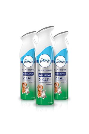 Febreze Platinum Evcil Hayvan Hava Ferahlatıcı Sprey 3x300 Ml