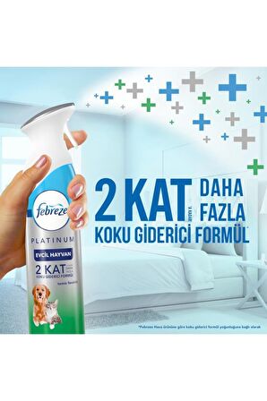 Febreze Platinum Evcil Hayvan Hava Ferahlatıcı Sprey 3x300 Ml