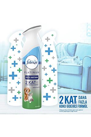 Febreze Platinum Evcil Hayvan Hava Ferahlatıcı Sprey 3x300 Ml