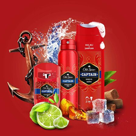 Old Spice Captain Tüm Saçlar İçin Arındırıcı Şampuan 400 ml