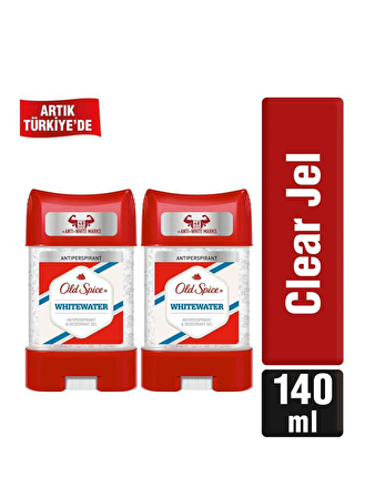 Old Spice Whitewater Antiperspirant Jel Deodorant 70 ml x 2