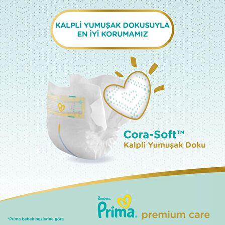 Prima Bebek Bezi Premium Care 2 Beden 2 X 60 Jumbo Paket 120'li