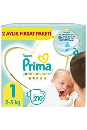 Prima Premium Care 1 Beden Aylık Fırsat Paket 210’Lu