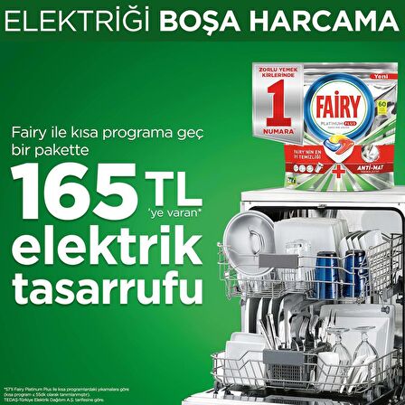 Fairy Platınum Plus Bulaşık Makinesi Tableti 75'li + Fairy Platinum Sıvı Bulaşık Deterjanı 500 ml + Sünger 