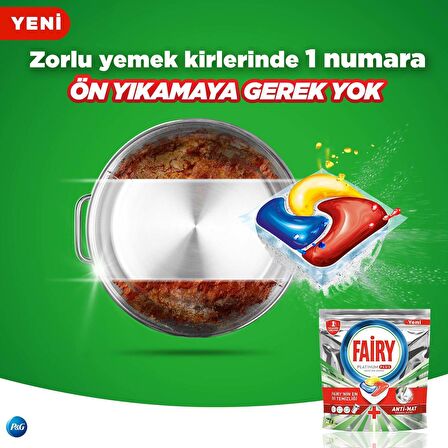 Fairy Platınum Plus Bulaşık Makinesi Tableti 75'li + Fairy Platinum Sıvı Bulaşık Deterjanı 500 ml + Sünger 