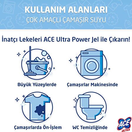 ACE Ultra Yoğun Kıvamlı Çamaşır Suyu Okaliptus 750 ml