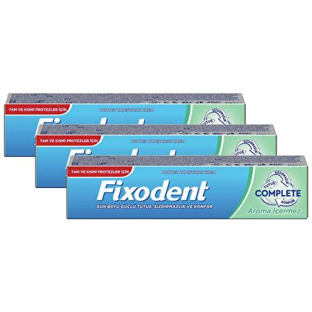Fixodent Complete Aroma İçermez Diş Protez Yapıştırıcı Krem 47grX3
