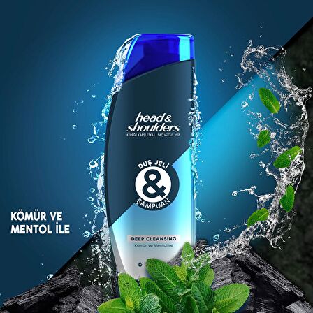 Head & Shoulders Deeo Cleansing Normal Saçlar İçin Kepek Önleyici Kömür ve Mentollü Şampuan 3x360 ml