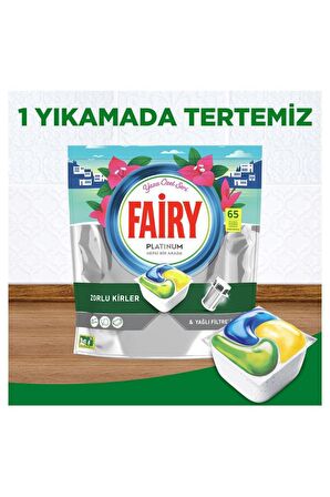 Fairy Platinum 195 Yıkama Tablet Bulaşık Makinesi Deterjanı 3x65 Adet 