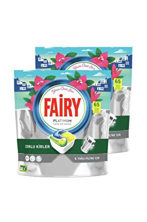 Fairy Platinum 130 Yıkama Tablet Bulaşık Makinesi Deterjanı 2x65 Adet 