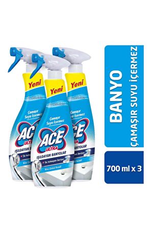 ACE Ultra Köpük Çamaşır Susuz Banyo 700 ml x 3